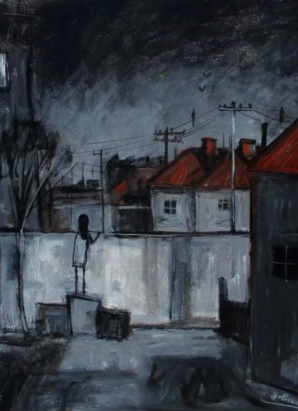 Glenn Brady original artwork, framed by Studio9Art