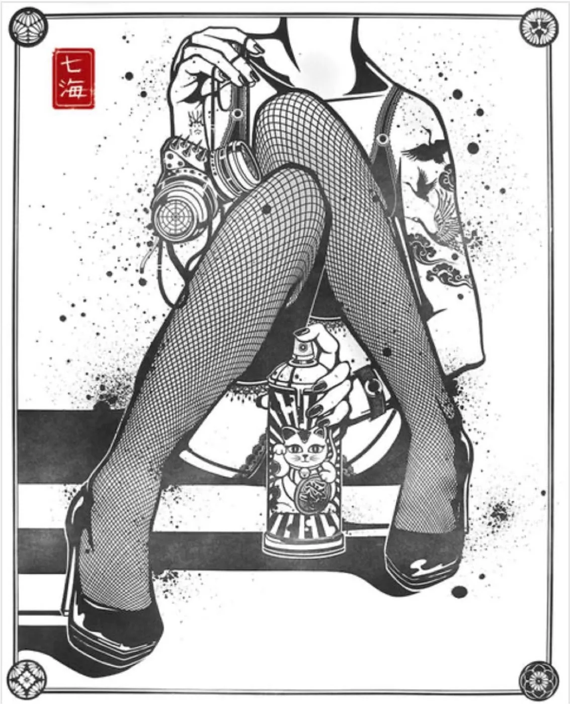 Nanami Cowdroy fine art print, framed by Studio9Art