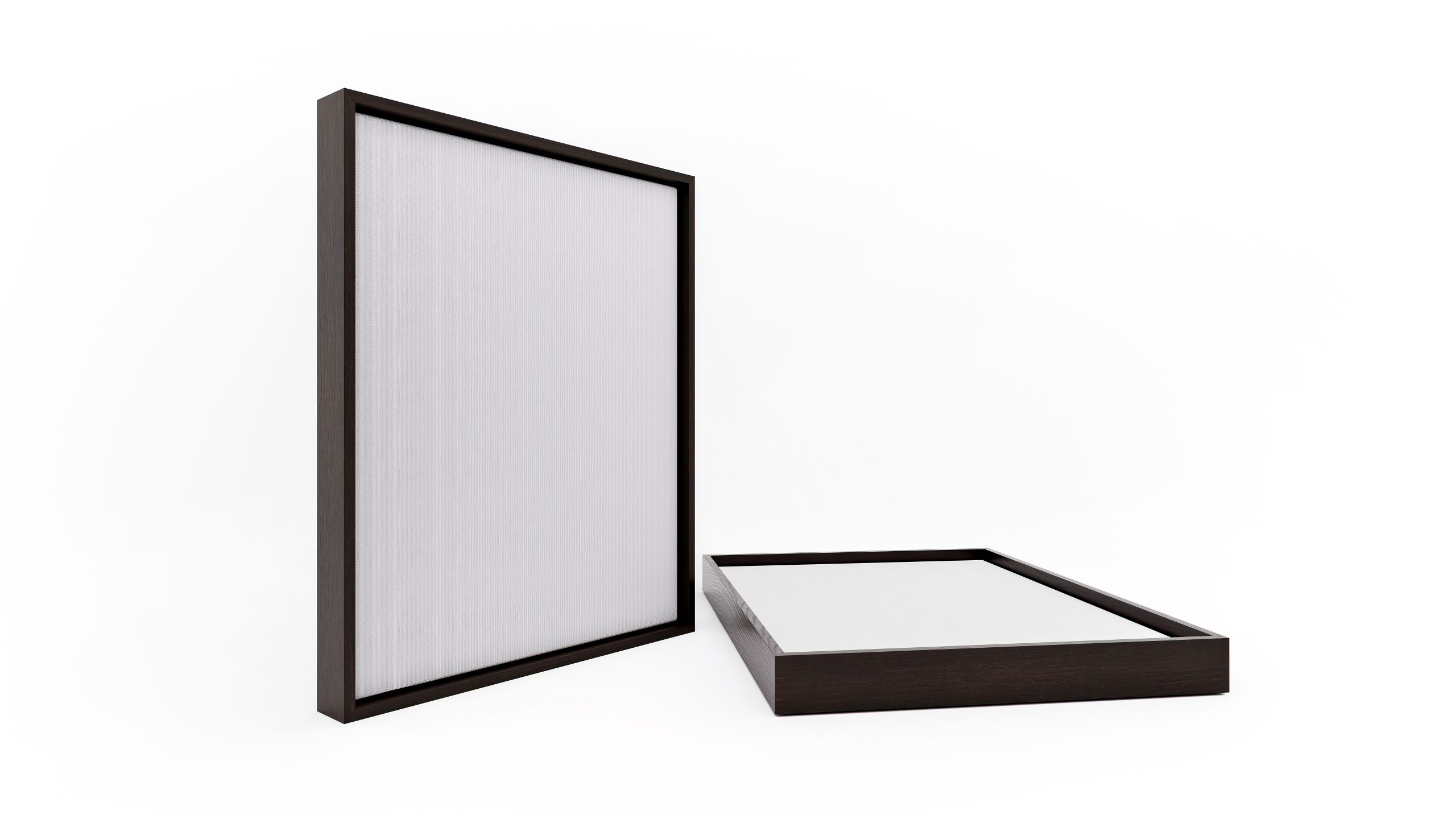 Japanese Brown Float Frames, hand finished by Studio9Art