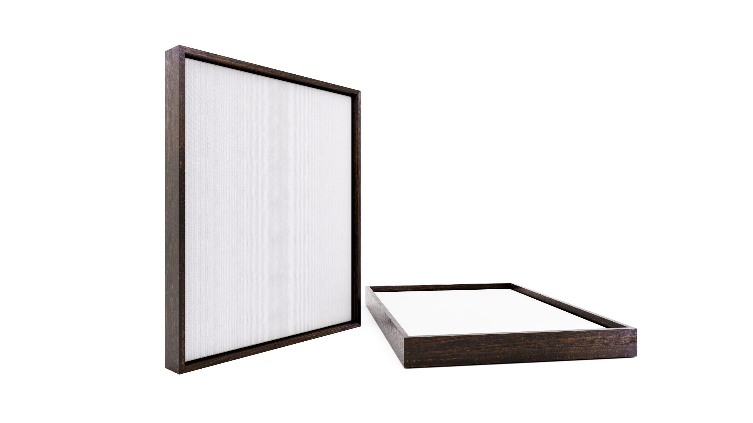 Walnut Float Frames, hand finished by Studio9Art