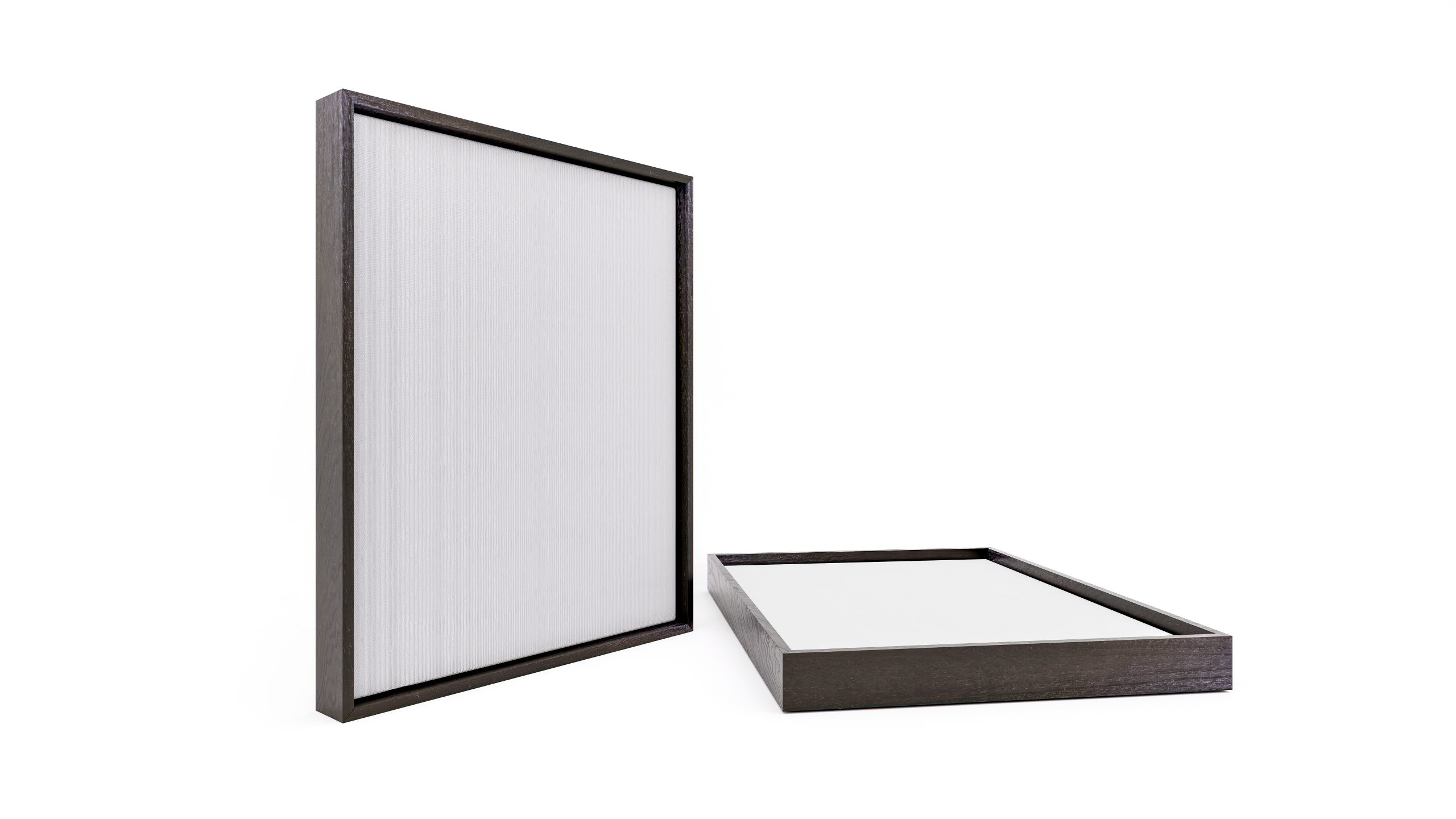Mahogany Float Frames, hand finished by Studio9Art